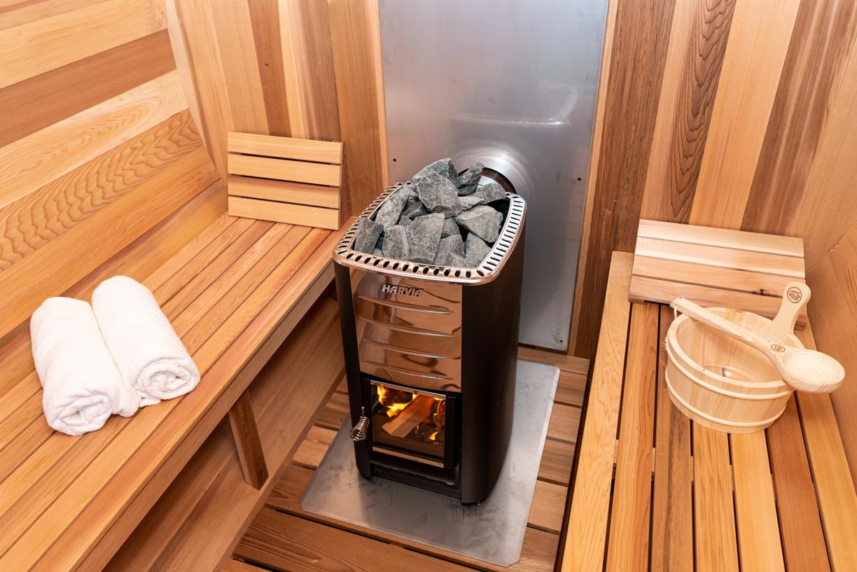 fall sauna installation